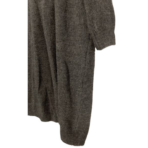 TOPSHOP Size 4 Turtleneck knit Sweater Dress cuff Long Sleeves Dark Gray Womens - Picture 6 of 10